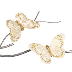 Decorative butterfly with clip Glitter Butterfly