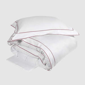 Lenjerie de pat Isola 220X200 Bianco+Burgundy
