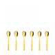 Vidal Gold Set of 6 moka spoons in a Gift Box 