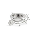 Orchid Silver Bol pentru caviar cu linguriță