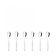 Vidal Set of 6 moka spoons in a Gift Box 