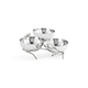 Orchid Silver Тройная чаша для закусок