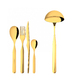 Vidal Gold Set of 49 cutlery in wooden box 